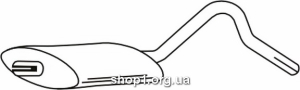 Ferroz 07.060 (07.60) Средний глушитель OPEL REKORD E sedan 2.2E 2.3D 82-86