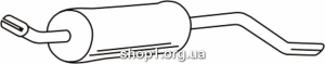 Ferroz 07.061 (07.61) выхлопной глушитель OPEL REKORD E sedan 2.2E 84-86