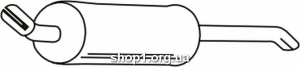 Ferroz 07.064 (07.64) глушитель на OPEL REKORD E combi 2.2E 84-86