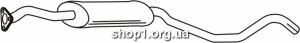 Ferroz 07.121 резонатор выхлопной системы OPEL ASCONA C hatchback sedan 1.6i cat 86-88