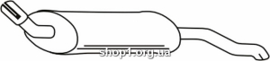 Ferroz 07.122 глушитель на OPEL ASCONA C hatchback 1.6D 81-88