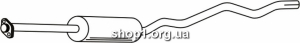 Ferroz 07.126 резонатор OPEL ASTRA I combi 1.7D 91-92