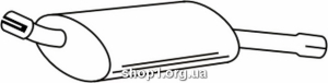 Ferroz 07.142 Глушитель задняя часть OPEL CORSA A hatchback 1.6i 1.6GSi cat 88-93