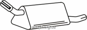 Ferroz 07.152 Задний глушитель OPEL CORSA B hatchback 1.0i 12V cat 96-00