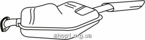 Ferroz 07.250 глушитель на OPEL VECTRA B combi sedan hatch 2.0DTI TD 2.2DTI TD cat 9/00-8/02