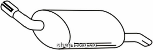 Ferroz 07.251 Задний глушитель OPEL CORSA C hatchback 1.7Di 1.7DTi cat 9/00-