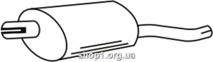 Ferroz 07.252 Глушитель выхлопных газов конечный OPEL CORSA C combo 1.7Di 1.7DTi cat 10/01-