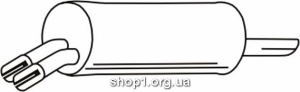 Ferroz 07.269 глушители для OPEL OMEGA B sedan 2.2i cat 09/00-07/03