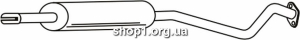 Ferroz 07.297 резонатор глушителя OPEL ASTRA II hatchback sedan 1.6i 16V 1.8i 16V 2.0i 16V cat 98-04