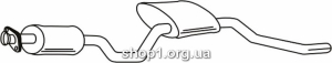 Ferroz 08.012 (08.12) Средний глушитель FORD SIERRA hatchback combi 1.8 2.0 84-85