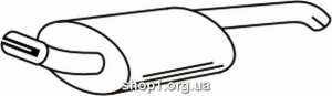 Ferroz 08.021 (08.21) глушители для FORD FIESTA 1.0 1.1 4/89-92