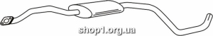 Ferroz 08.031 (08.31) средняя часть глушитель FORD ESCORT cabrio hatch combi 1.6i 1.8i 16V cat 90-95