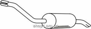 Ferroz 08.052 (08.52) купить глушитель FORD SIERRA combi hatch sedan 1.8 2.0 10/84-12/89
