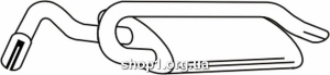 Ferroz 08.075 (08.75) глушитель на FORD ESCORT combi 1.6i 1.8i 16V cat 8/90-95