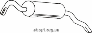 Ferroz 08.080 (08.80) глушитель на FORD ESCORT hatchback 1.8TD cat 10/93-00