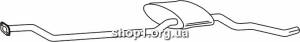 Ferroz 08.105 резонатор FORD SIERRA hatch sedan combi 1.8TD 90-94