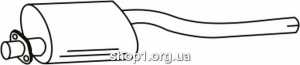 Ferroz 08.115 средняя часть глушитель FORD TRANSIT LWB 130-190 100L 2 cat 10/88-91