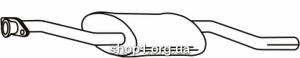 Ferroz 08.117 резонатор FORD TRANSIT SWB80-150 LWB100-190 2 91-94