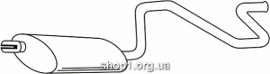 Ferroz 08.139 Глушитель выхлопных газов конечный FORD TOURNEO SWB 80-150 2.5TD cat 94-96