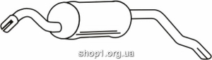 Ferroz 08.190 Задний глушитель FORD ESCORT hatchback 1.3i cat 10/95-01