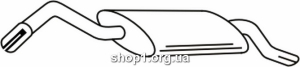 Ferroz 08.197 глушители для FORD FIESTA courier 1.3i cat 11/95-3/98