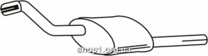Ferroz 08.207 выхлопной глушитель FORD FOCUS combi 1.4i 16V cat 8/98-