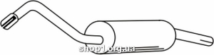 Ferroz 08.225 глушитель на FORD ESCORT express 1.8D cat 90-00