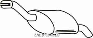 Ferroz 08.260 задняя часть глушитель FORD FOCUS hatchback 1.8TD 1.8TDi 1.8TDCi cat 99-