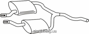 Ferroz 08.262 резонатор FORD SCORPIO I hatchback 2.4i 2.9i 2.9 9/86-92