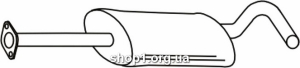 Ferroz 08.276 Средний глушитель FORD TOURNEO 80-100 S-120-150 S 2.0 100L-130L-150L- cat 08/94-00