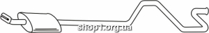 Ferroz 08.278 Задний глушитель FORD TRANSIT 100L-130L-150L-190L cat 08/94-00