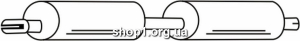 Ferroz 08.348 резонатор глушителя FORD TRANSIT SWB MWB LWB 2.0Di TD cat 08/00-04/06