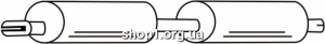 Ferroz 08.352 Средний глушитель FORD TRANSIT SWB MWB LWB 2.4Di TD, 2.4TD cat 01/00-04/06
