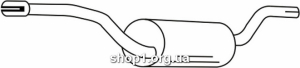 Ferroz 08.356 Средний глушитель FORD FOCUS hatch sedan combi . 1.6i Ti-VCT-16V 1.8i 16V 2.0i 16V cat 06/04-