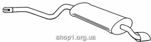 Ferroz 09.037 (09.37) Глушитель FIAT CINQUECENTO sporting 1.1i cat 10/94-98