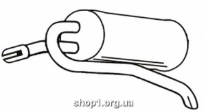 Ferroz 09.052 (09.52) Глушитель FIAT PALIO combi 1.2 8V 1.6 16V cat 11/97-
