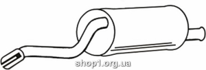 Ferroz 09.080 (09.80) глушители FIAT RITMO 1.5 1.5i 1.7D cat 82-89