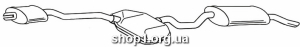 Ferroz 09.094 (09.94) резонатор глушитель FIAT MAREA combi sedan 1.8 16V cat 7/96-12/01