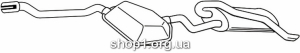 Ferroz 09.133 выхлопные системы FIAT BRAVA hatchback 1.9JTD cat 10/98-10/01
