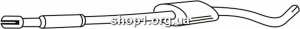 Ferroz 09.162 резонатор FIAT PANDA II 1.3JTD cat 9/03-10/04