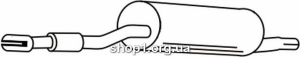 Ferroz 09.165 Передний глушитель FIAT DUCATO I ze złączką elast. 2.0 1.9D 2.0D 2.4D 81-94
