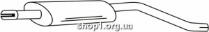 Ferroz 09.178 резонатор глушителя FIAT PUNTO II 19DS D cat 07/99-06