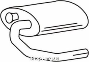 Ferroz 10.016 (10.16) Передний глушитель MERCEDES 207-410D 2.3D 3.0 2.9D 3.0D 89-91