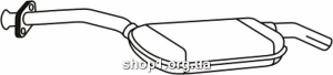 Ferroz 10.024 (10.24) Средний глушитель MERCEDES W124 T124 300 sedan combi 3.0D cat 85-7/93