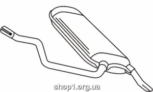 Ferroz 10.037 (10.37) глушитель автомобиля MERCEDES T124 300 combi 3.0D cat 85-7/93