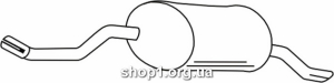 Ferroz 10.063 (10.63) Глушитель выхлопных газов конечный MERCEDES W124 E250 sedan 2.5D cat 7/93-5/95