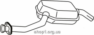Ferroz 10.073 (10.73) резонатор выхлопной системы MERCEDES W210 190 2.3 16V cat 85-88