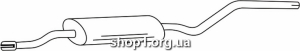 Ferroz 10.113 резонатор выхлопной системы MERCEDES VIANO LWB 2.0CDi TD, 2.2CDi TD, 109CDi TD, 11CDi cat 09/03-