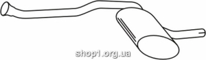 Ferroz 12.039 (12.39) Глушитель средняя часть RENAULT R21 combi 2.0i nevada cat 5/89-94