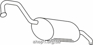 Ferroz 12.043 (12.43) глушители RENAULT R25 2.0i 2.0i 12V 2.2 2.1D 2.1TD 88-92